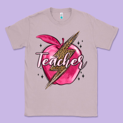 Teacher Lightning Bolt Valentine S Day Classic Tee Designed By Maliassmallbusiness
