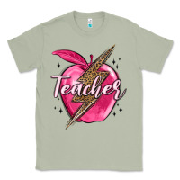 Matcha teacher lightning bolt valentine s day Classic Tee - MaliasSmallBusiness