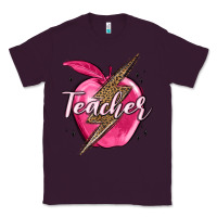 Plum teacher lightning bolt valentine s day Classic Tee - MaliasSmallBusiness