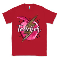 Red teacher lightning bolt valentine s day Classic Tee - MaliasSmallBusiness