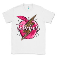 White teacher lightning bolt valentine s day Classic Tee - MaliasSmallBusiness