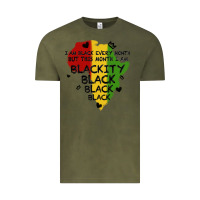 Vintage Olive black black blackity Vintage Tee - MaliasSmallBusiness