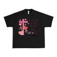 Black we love because he first loved us Urban Heavy Tee - MaliasSmallBusiness
