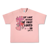 Salmon we love because he first loved us Urban Heavy Tee - MaliasSmallBusiness