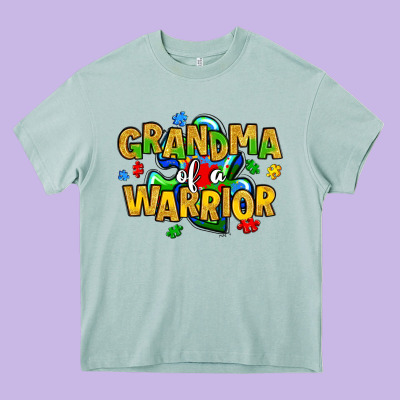 Grandma Of A Warrior Heavy Core Tee Designed By Artiststas