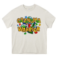 Cream grandma of a warrior Heavy Core Tee - Artiststas