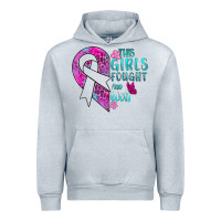 Heather Grey This Girls Fought and Won Cancer Urban Hoodie - BundleAndBundleShop
