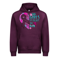 Mauve Wine This Girls Fought and Won Cancer Urban Hoodie - BundleAndBundleShop