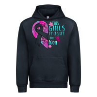 Navy This Girls Fought and Won Cancer Urban Hoodie - BundleAndBundleShop