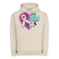 Pigment French Oak This Girls Fought and Won Cancer Urban Hoodie - BundleAndBundleShop