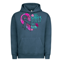 Pigment Midnight Navy This Girls Fought and Won Cancer Urban Hoodie - BundleAndBundleShop