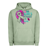 Pigment Oil Green This Girls Fought and Won Cancer Urban Hoodie - BundleAndBundleShop