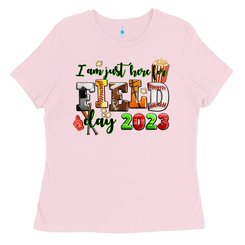 I Am Just Here For Field Day  2023 Ladies Tee by AdoDesignShop | Teevron