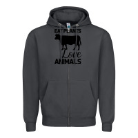 Smoke Eat Plants Love Animals Zipper Hoodie - Bettercallsaul