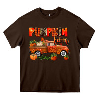 Chocolate Brown pumpkin farm truck Heavy Core Tee - AdoDesignShop