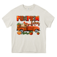 Cream pumpkin farm truck Heavy Core Tee - AdoDesignShop