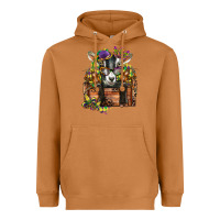 Meerkat mardi gras goat Heavyweight Hoodie - CowGirlArtShop