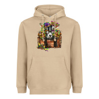 Mushroom mardi gras goat Heavyweight Hoodie - CowGirlArtShop