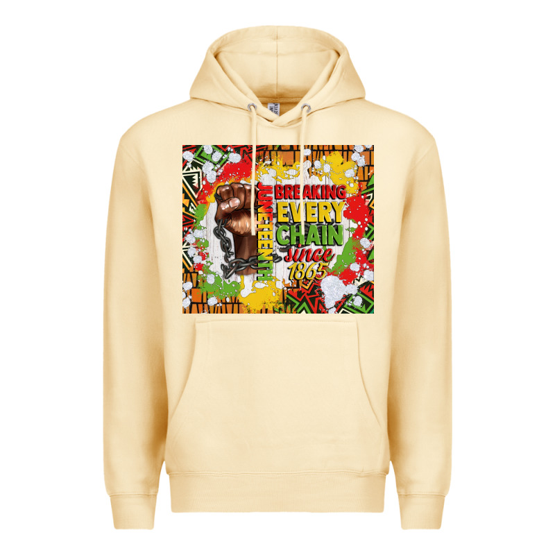 Juneteenth Breaking Every Chain Since 1865 Premium Hoodie by CowGirlArtShop | Teevron