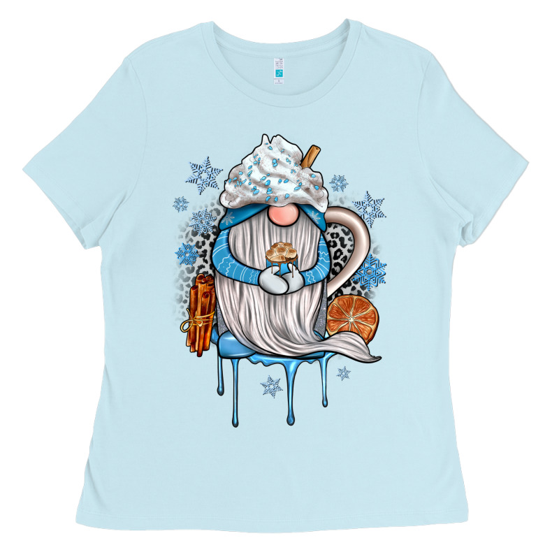 Winter Gnome Coffee Ladies Tee by JahusDesignShop | Teevron