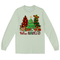 Matcha Feliz Navidad Long Sleeve Tee - NancyCooperArtShop