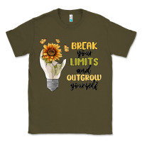 Army Green break your limits Classic Tee - MaliasSmallBusiness