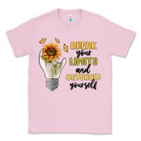 Bubblegum Pink break your limits Classic Tee - MaliasSmallBusiness