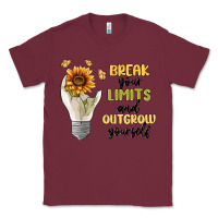 Burgundy break your limits Classic Tee - MaliasSmallBusiness