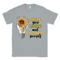 Heather Grey break your limits Classic Tee - MaliasSmallBusiness