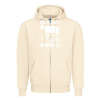Sandshell Eat Plants Love Animals Zipper Hoodie - Bettercallsaul
