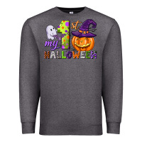 Charcoal Heather my first halloween Premium Sweatshirt - CowGirlArtShop