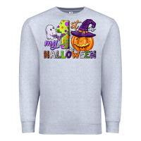 Heather Grey my first halloween Premium Sweatshirt - CowGirlArtShop