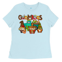 Baby Blue gnomigos Ladies Tee - AdoDesignShop