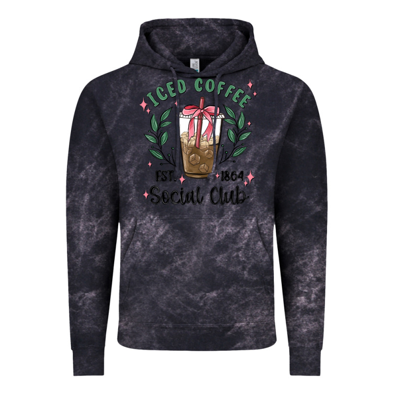 Iced Coffee Social Club Vintage Hoodie by MaliasSmallBusiness | Teevron