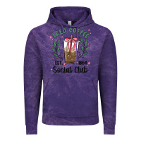 Cloud Purple iced coffee social club Vintage Hoodie - MaliasSmallBusiness