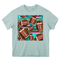 Arona football leopard turquoise seamless pattern Heavy Core Tee - JahusDesignShop