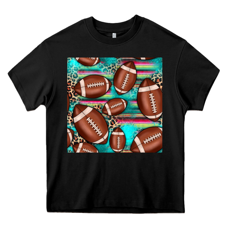 Football Leopard Turquoise Seamless Pattern Heavy Core Tee by JahusDesignShop | Teevron