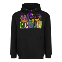Black mardi gras queen Heavyweight Hoodie - CowGirlArtShop