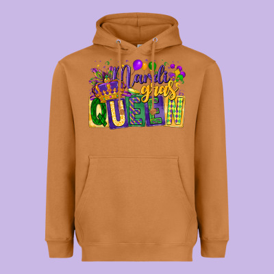 Mardi Gras Queen Heavyweight Hoodie Designed By Cowgirlartshop