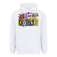 White mardi gras queen Heavyweight Hoodie - CowGirlArtShop