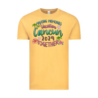 Vintage Mustard making memories vacation cancun 2024 together Vintage Tee - MaliasSmallBusiness