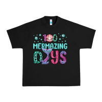 Black 100 mermazing days Urban Heavy Tee - MaliasSmallBusiness