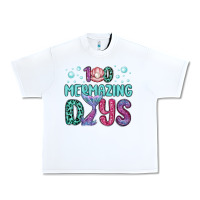 White 100 mermazing days Urban Heavy Tee - MaliasSmallBusiness