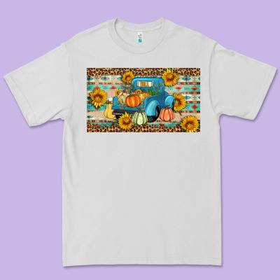 Fall Truck Sunflowers Premium Tee Designed By Artiststas