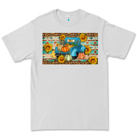 Dove Grey Fall truck sunflowers Premium Tee - Artiststas