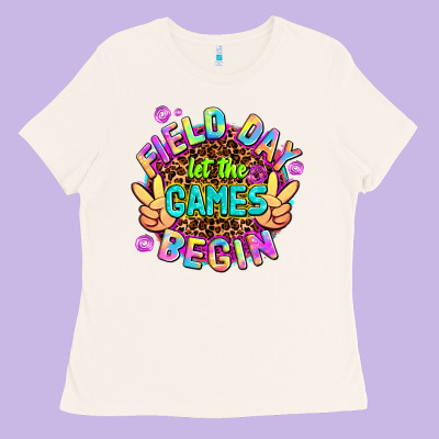 Field Day Let The Games Begin Ladies Tee Designed By Adodesignshop