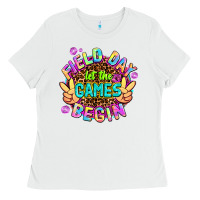 White field day let the games begin Ladies Tee - AdoDesignShop