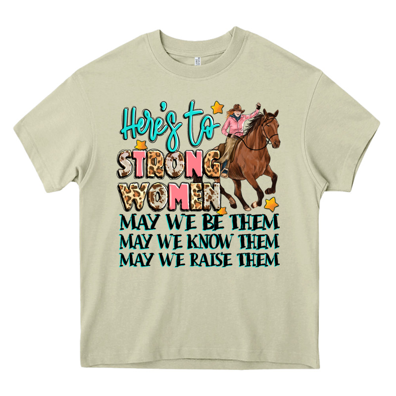 Heres To Strong Women Heavy Core Tee by Artiststas | Teevron