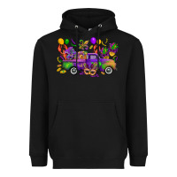 Mardi Gras Truck Heavyweight Hoodie | Teevron