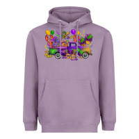 Lavender mardi gras truck Heavyweight Hoodie - CowGirlArtShop